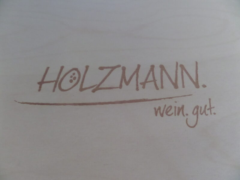 Holzkiste für 2 Flaschen
